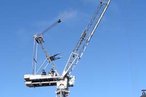 Luffing jib tower crane